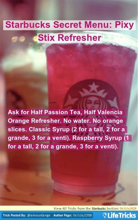 23 best Starbucks Secret Menu Teas images on Pinterest | Starbucks hacks, Starbucks tea and Drinks