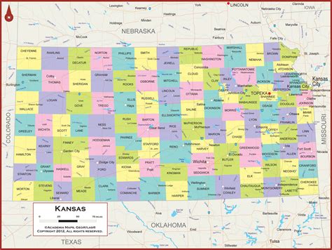 Map Of The State Of Kansas, USA Nations Online Project, 49% OFF