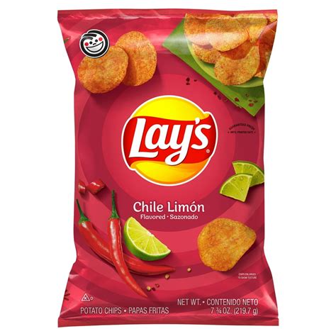 Lay's Chile Limón Flavored Potato Chips, 7 3/4 oz - Walmart.com ...