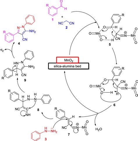 A proposed reaction mechanism for the synthesis of pyrazole derivatives ...