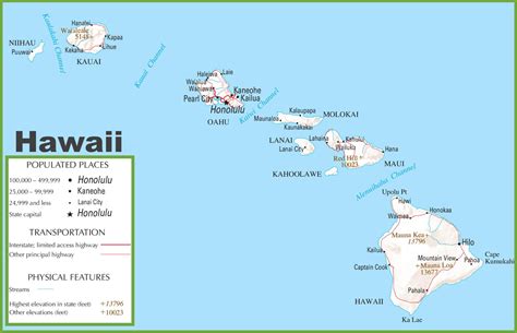 Hawaii Interstate Highway Map