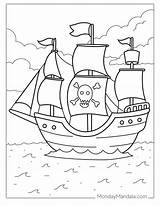 Girl Pirate Coloring Page sketch template