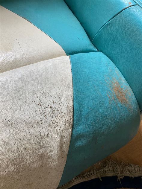 FoxHunter Blue & White Leather Reclining Retro Movie Chairs | eBay