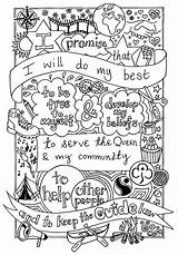 UK Guide Promise colouring Sheet Created By Emyb Emy Buxton  Girl sketch template