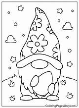 Free Easter Gnome Coloring Page  Printable Pages sketch template