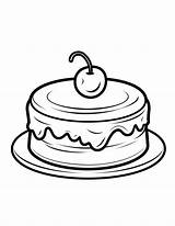 14 Free Printable Cake Coloring Pages For Kids And Adults  Skip To My Lou sketch template