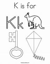 K Is For Coloring Page  Twisty Noodle sketch template