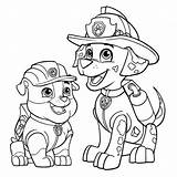 Paw Patrol Marshall Puppy Coloring Page Free Printable Pages  sketch template