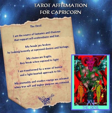 Capricorn Tarot Card | Capricorn tarot card, Tarot, Tarot major arcana