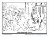 Jesus Began The Church Coloring Page On Sunday School Zone sketch template