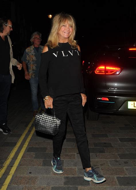 GOLDIE HAWN and Kurt Russell Arrives at Chiltern Firehouse in London 07 ...