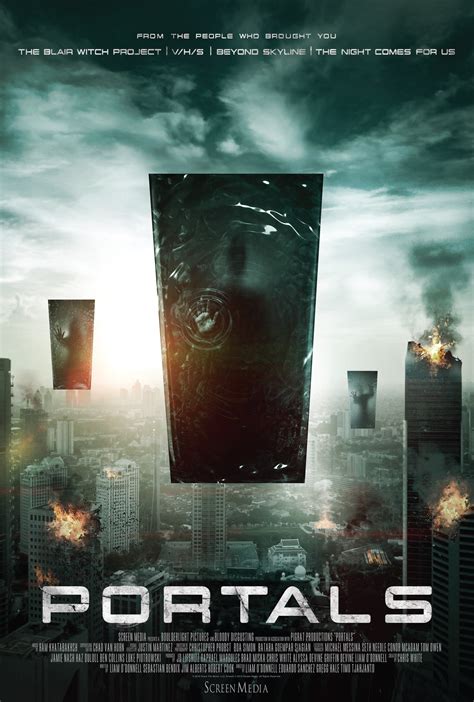 First Poster for Sci-Fi Thriller 'Portals' - A series of worldwide blackouts cause millions of ...