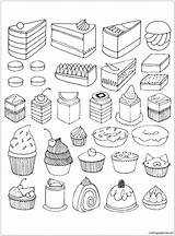Dessert Coloring Pages  Tobanga Colors sketch template