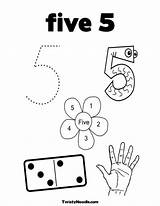 Number Five Printable Coloring Pages  SullivanoiMccarthy sketch template