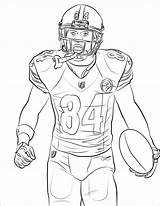 Football Player Coloring Pages  Free Printable For Kids sketch template