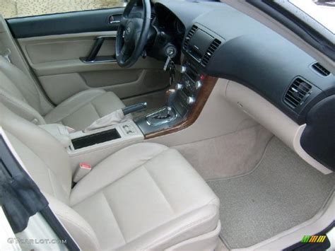 Taupe Leather Interior 2007 Subaru Outback 2.5i Limited Sedan Photo ...