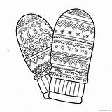 Mitten Coloring Page 54873 43424 sketch template