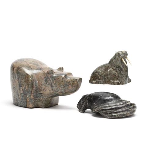 Three Inuit Carvings (Lot 594 - The October Estate AuctionOct 1, 2020 ...