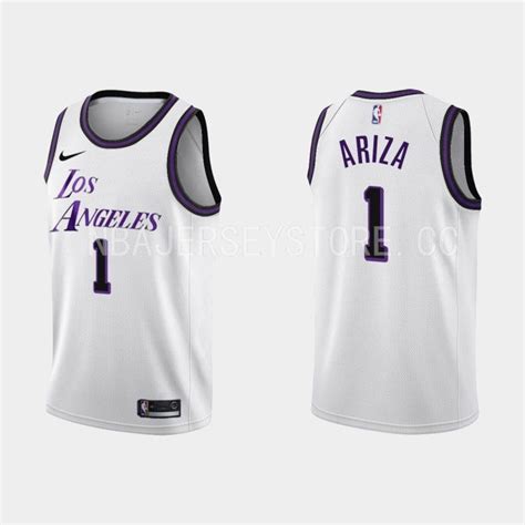 Los Angeles Lakers #1 Trevor Ariza 2022-23 City Edition White Jersey ...