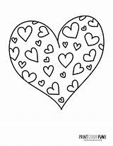 100  Printable heart coloring Pages A Huge Collection Of hearts For sketch template