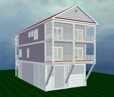 Beach House Plans On Pilings With Elevator - House Design Ideas