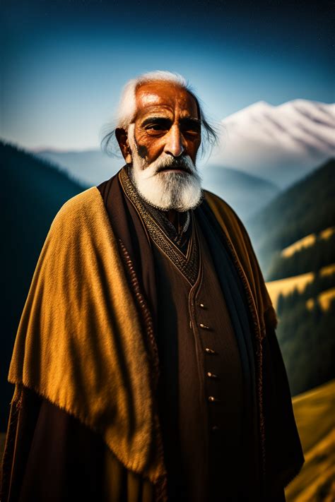 Lexica - Turkish old man shepard in karadeniz mountains, dark details