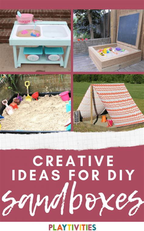 20 Creative DIY Sandbox Ideas - Backyard Activites ideas- Playtivities