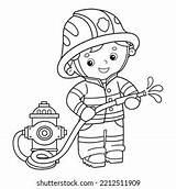 Coloring Pages Firemen sketch template