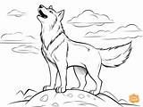Howling Wolf Coloring Page For Kids  Free Printable In 2024 sketch template