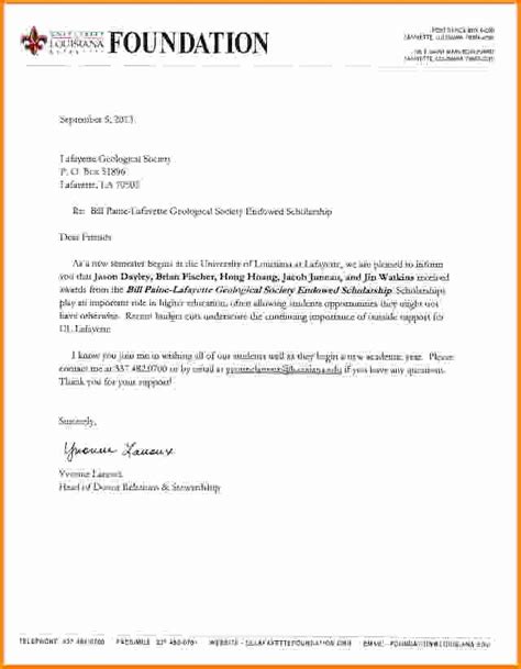 Scholarship Award Letter Template - Detrester.com