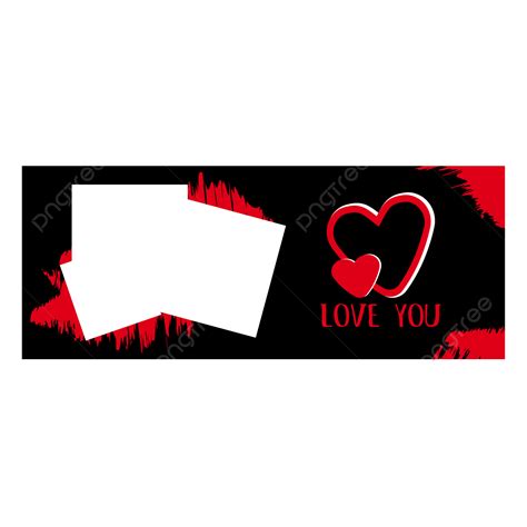 Valentine Blank Clipart Transparent PNG Hd, Mug Template For Valentine With Blank Photos Frame ...