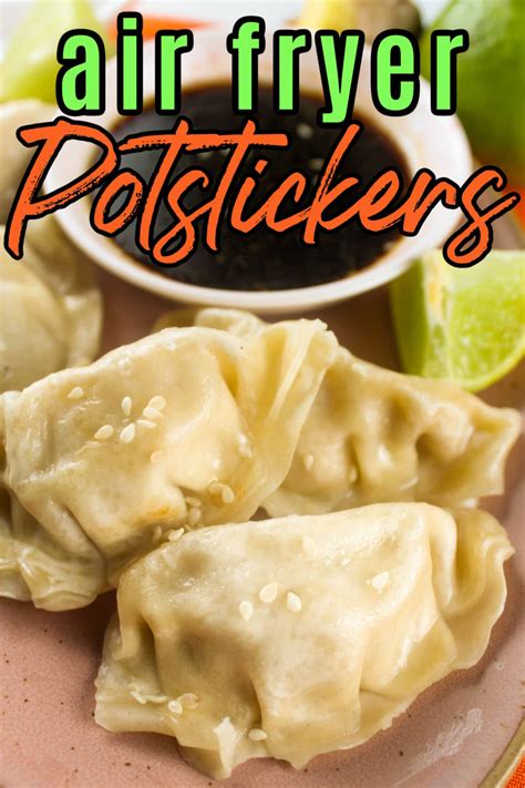 Frozen Potstickers in an Air Fryer with a Sesame Ginger Sauce - The Food Hussy