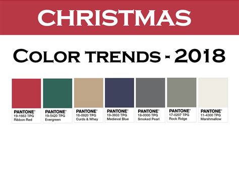 Christmas or Holiday color trends 2018, Updated ⋆ | Holiday colors, Color trends 2018, Christmas ...
