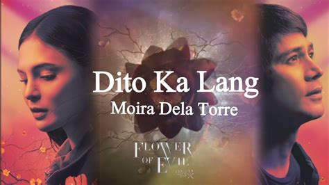 Moira Dela Torre - Dito Ka Lang Lyrics | - Tagalog Version) Acordes ...