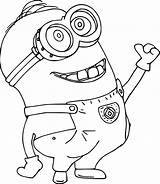 One Eye Minion Laughing Coloring Pages  Cool sketch template