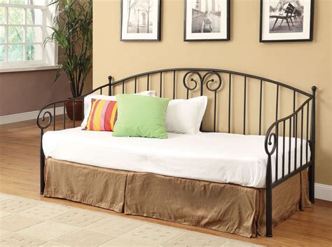 Black Twin Metal Day Bed, 300099, Coaster Furniture