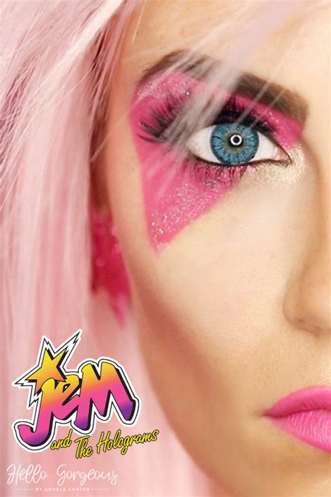 Pretty and easy makeup tutorial for Halloween. Jem and The Holograms ...