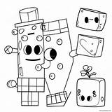 Numberblocks 1000 Coloring Page 66644 52726 sketch template