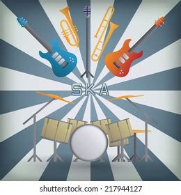 Ska Music Instruments Stock Vector (Royalty Free) 217944127 | Shutterstock