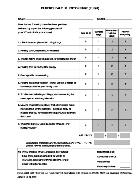 (PDF) PATIENT HEALTH QUESTIONNAIRE (PHQ-9 | Jerry Justice Junior Mensah - Academia.edu