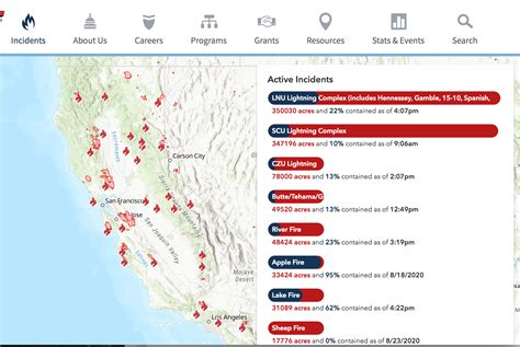 Us Active Fire Map - Map Of Rose Bowl