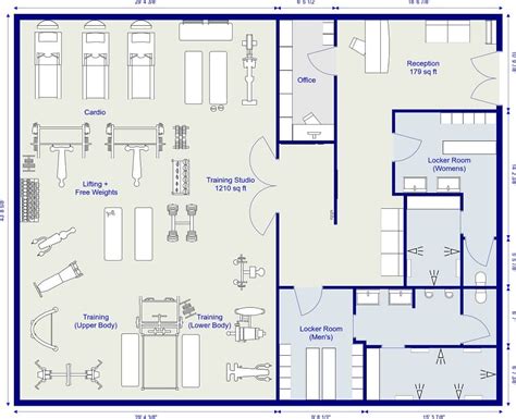 Projeto de Academia: [Guia] + Modelos | Blog | Studiotec | Gym interior, Gym architecture, Home ...