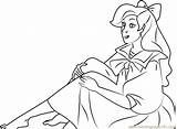 Anastasia Sitting Coloring Page For Kids  Free Printable sketch template