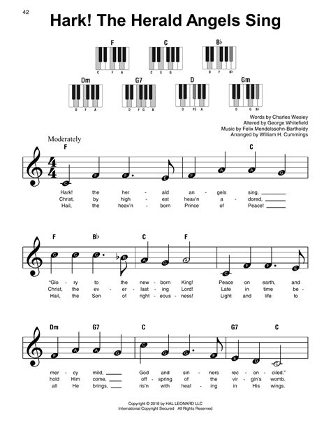 Hark! The Herald Angels Sing by Felix Mendelssohn-Bartholdy Sheet Music ...