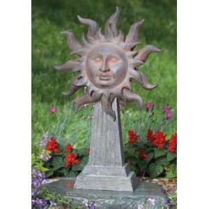 Celestial Sun Face Resin Garden Stepping Stone Decorative Plaques Pre