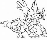 Pokemon Zekrom Coloring Pages Sketch Page sketch template
