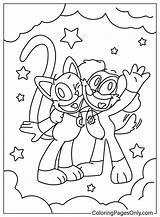 DogDay And CatNap Coloring Page  Free Printable Pages sketch template