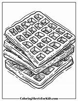Waffle Coloring Pages Free Printables For Kids  Sheets sketch template