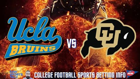 UCLA VS Colorado Week 9 College Football: Sports betting Info & Pick ...