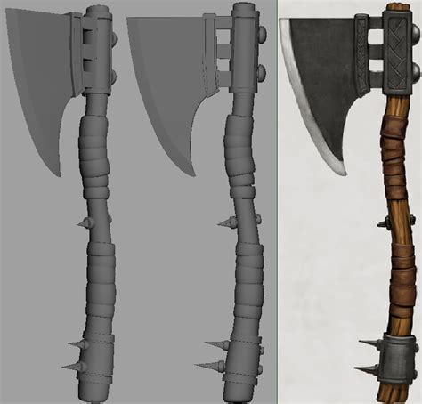 WIP Casual Axe — polycount